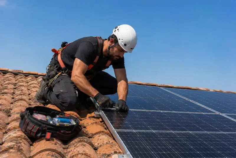Maintenance et monitoring de panneaux solaires à Orban